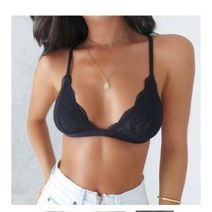 LoveLoren Black Lace Lingerie Bralette Top